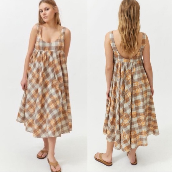 Urban Outfitters Dresses & Skirts - URBAN OUTFITTERS Bianca Linen Blend Midi Dress